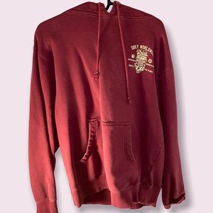 Burgundy Obey Hoodie